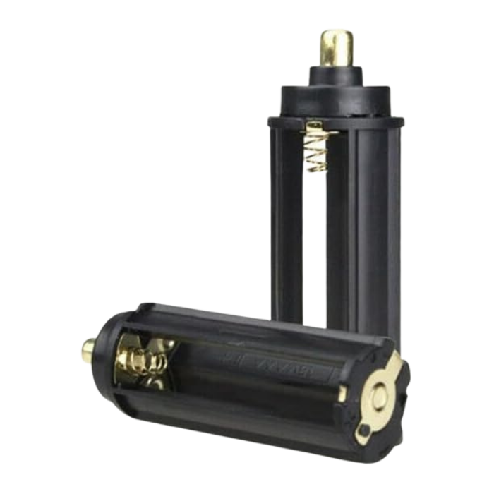 Set of 2 flashlight battery holders