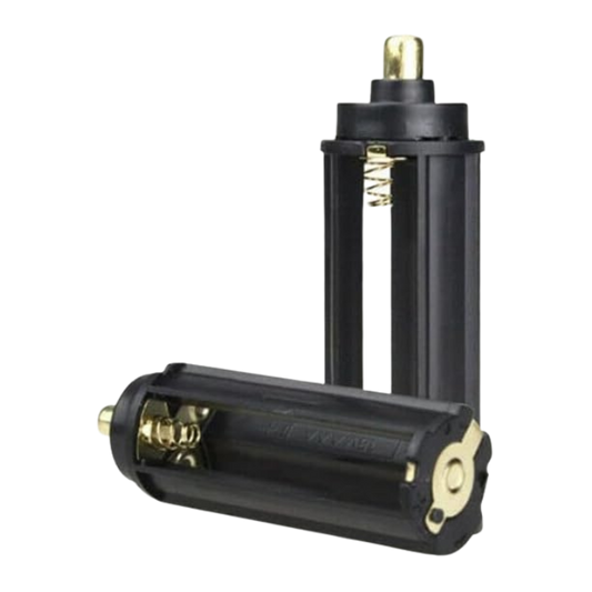 Set of 2 flashlight battery holders