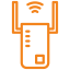 The icon for the Wi-Fi extender broadcasting a signal.