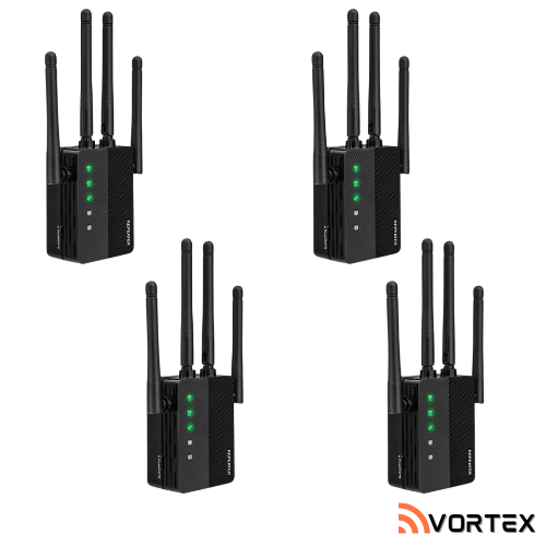 Set of 4 Vortex Wifi5 Extender
